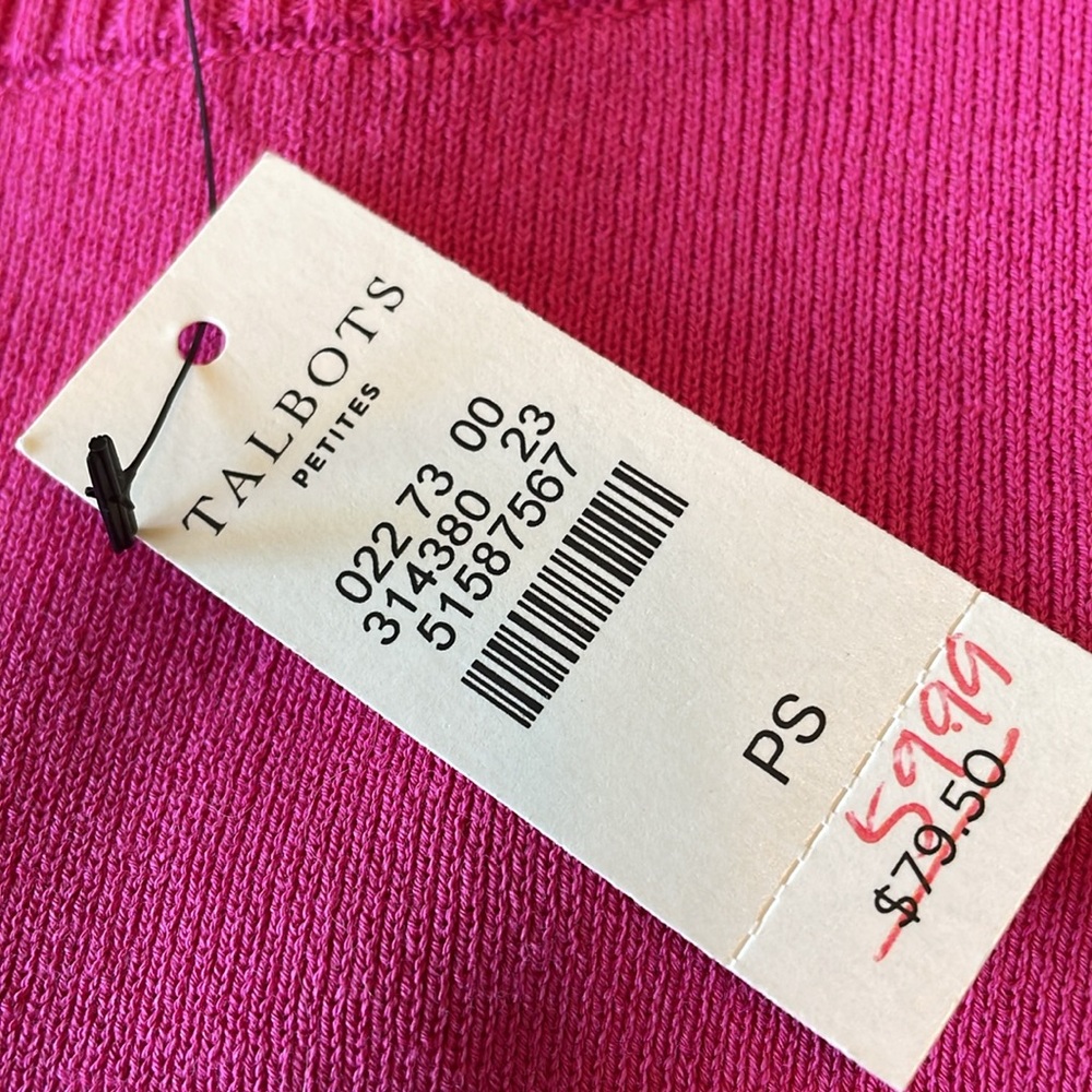 Talbots pink top NWT - Picture 7 of 9